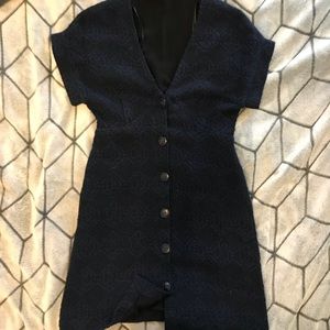 ZARA Fitted button up dress